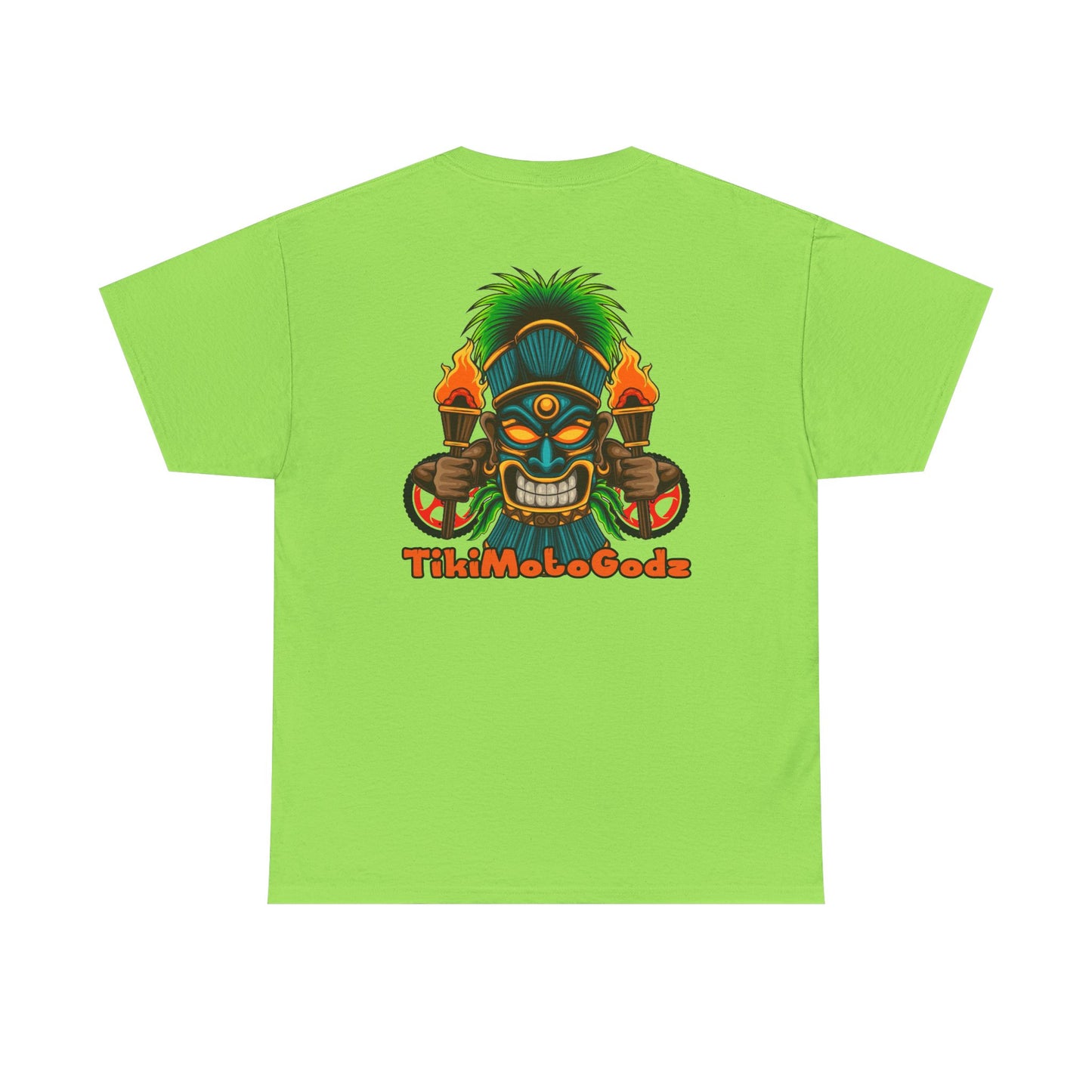 Tiki Moto Godz. Heavy Cotton T-Shirt