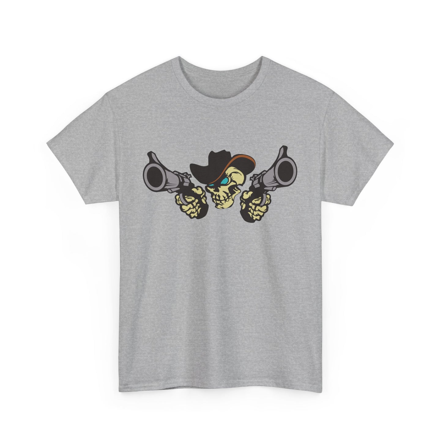 Cowboy Skull. Heavy Cotton T-Shirt