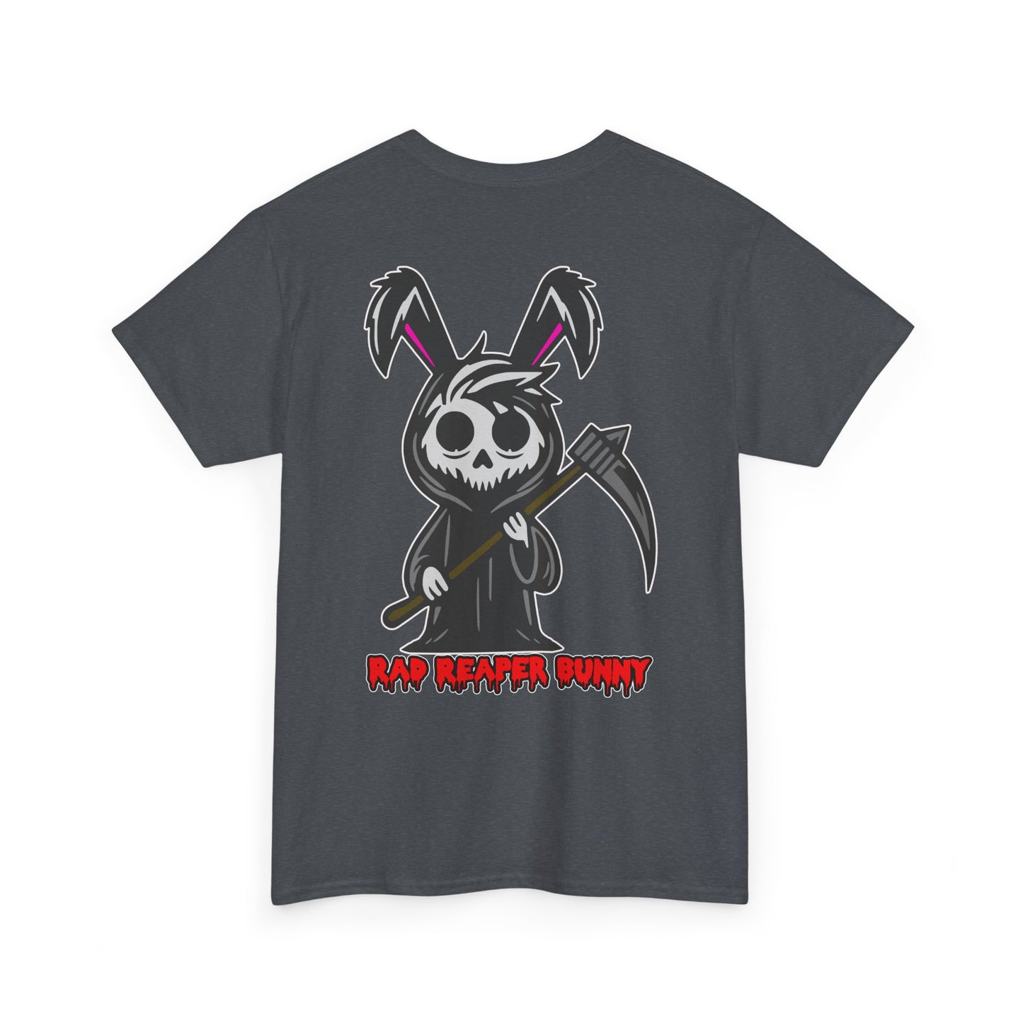 Rad Reaper Bunny, Rad Moto Bunny, Heavy Cotton T-Shirt