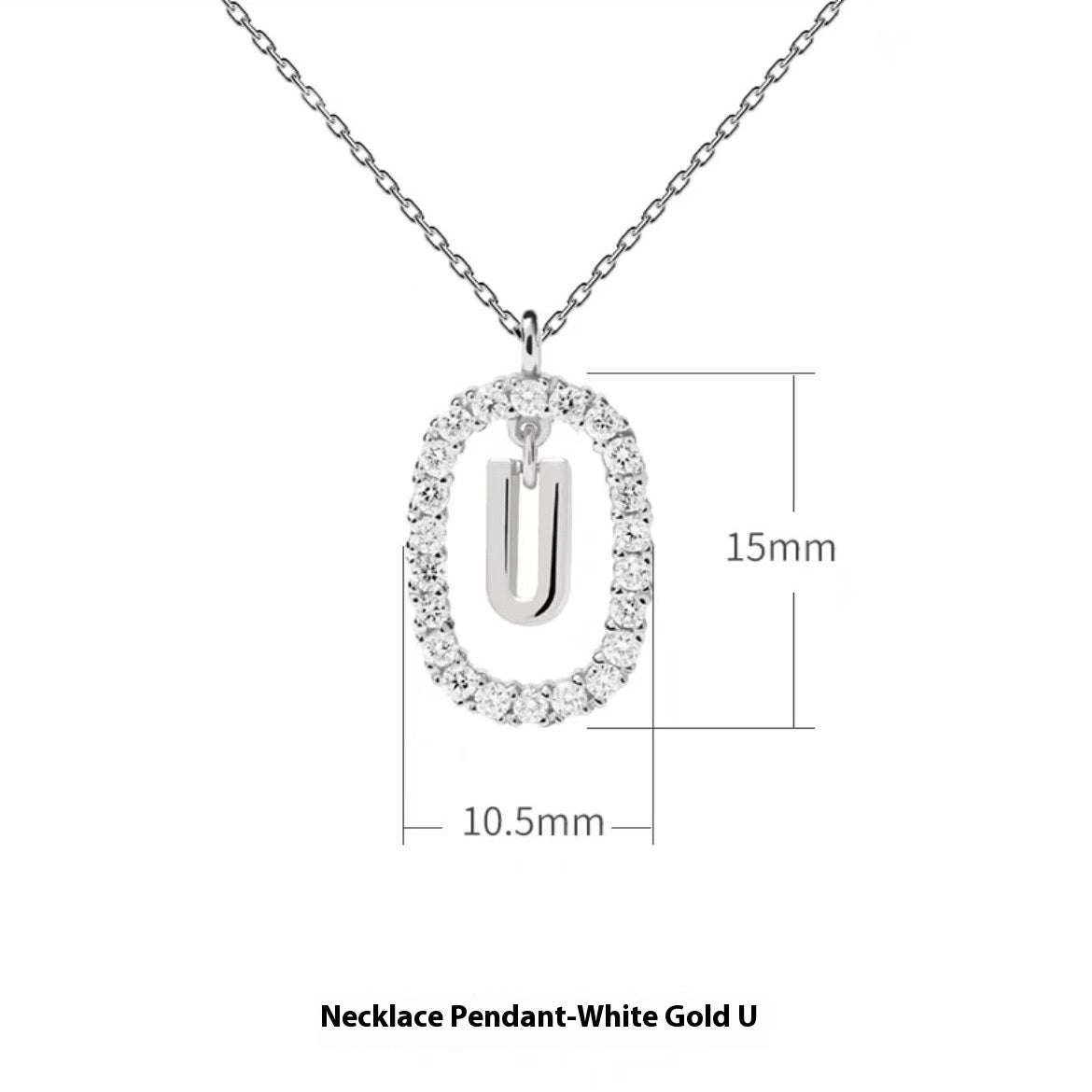 Stylish Zircon Alphabet Clavicle Chain