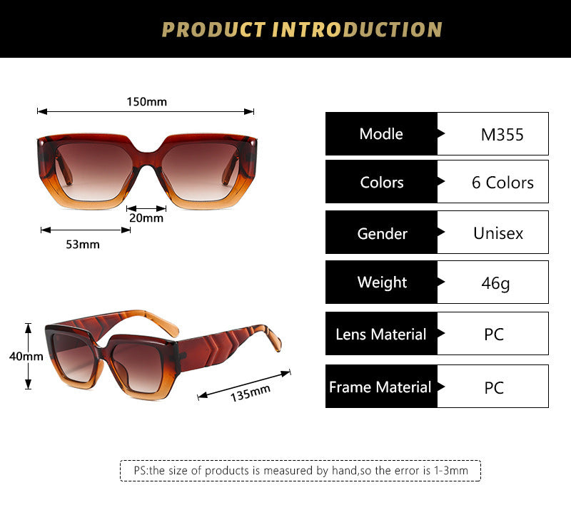 Heavy Retro Fashion Sunglasses