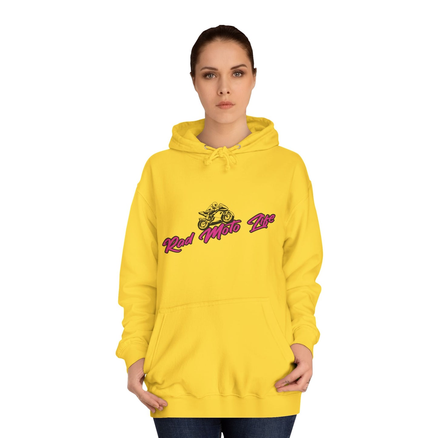 Catch me if you can, Rad Moto Life Unisex Hoodie - Biker Style Sweatshirt for Motorcycle Enthusiasts