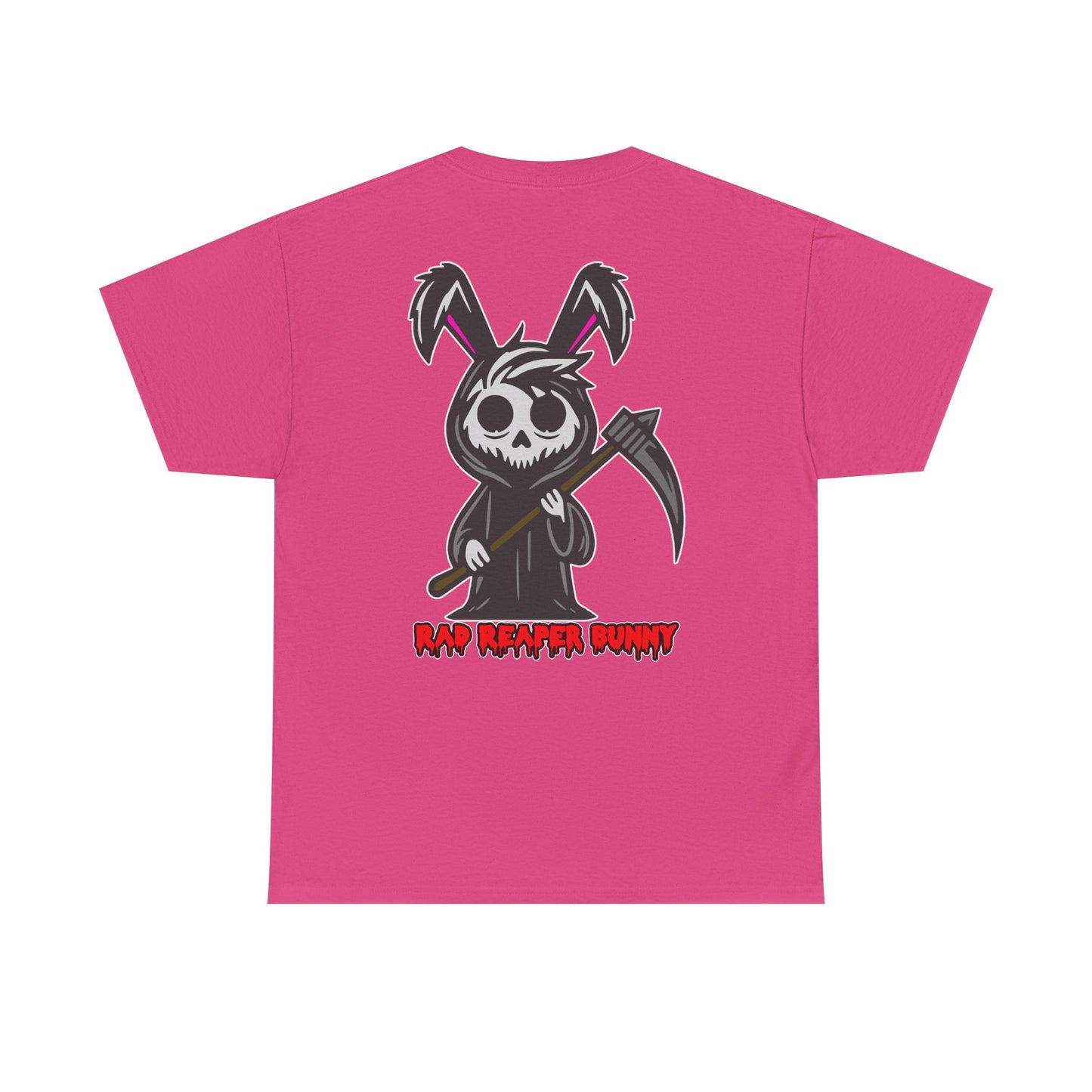 Rad Reaper Bunny, Rad Moto Bunny, Heavy Cotton T-Shirt