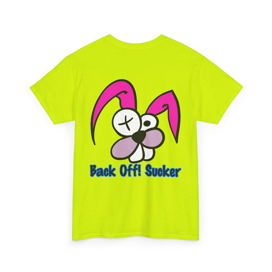 Back Off Sucker Bunny, Rad Moto Bunny, Heavy Cotton T-Shirt