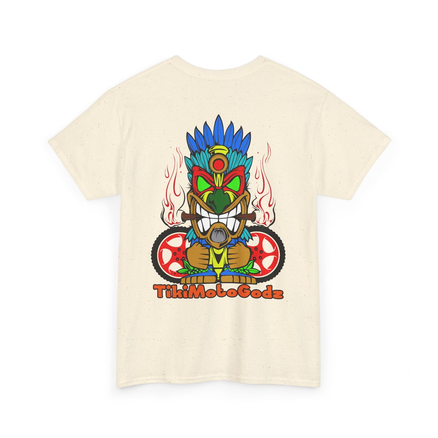 Tiki Moto Godz. Heavy Cotton T-Shirt