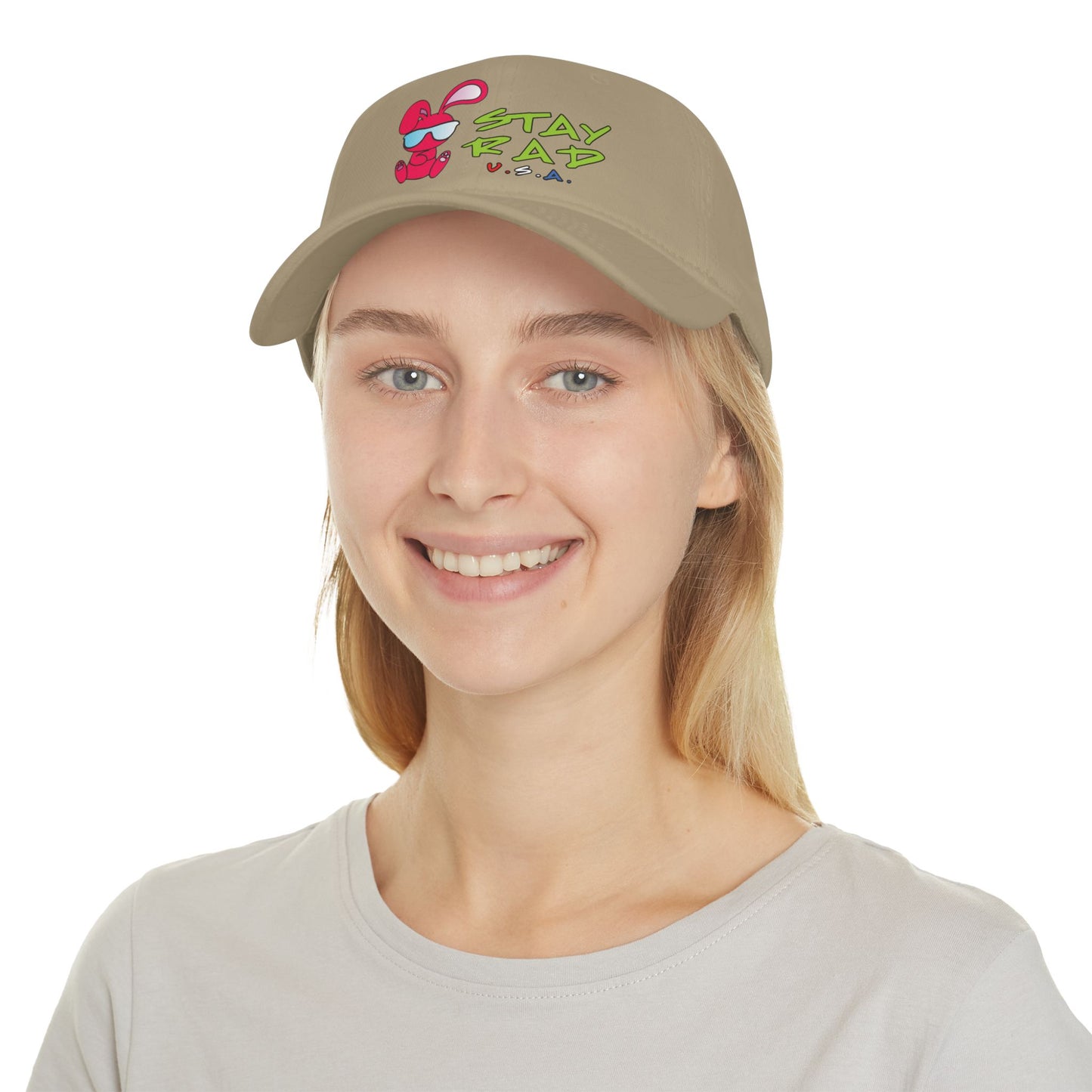 Cool Bunny Stay Rad Baseball Cap.