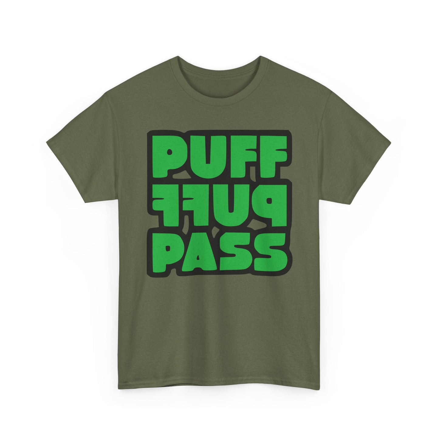 Puff Puff Pass Tee - Unisex Heavy Cotton T-Shirt