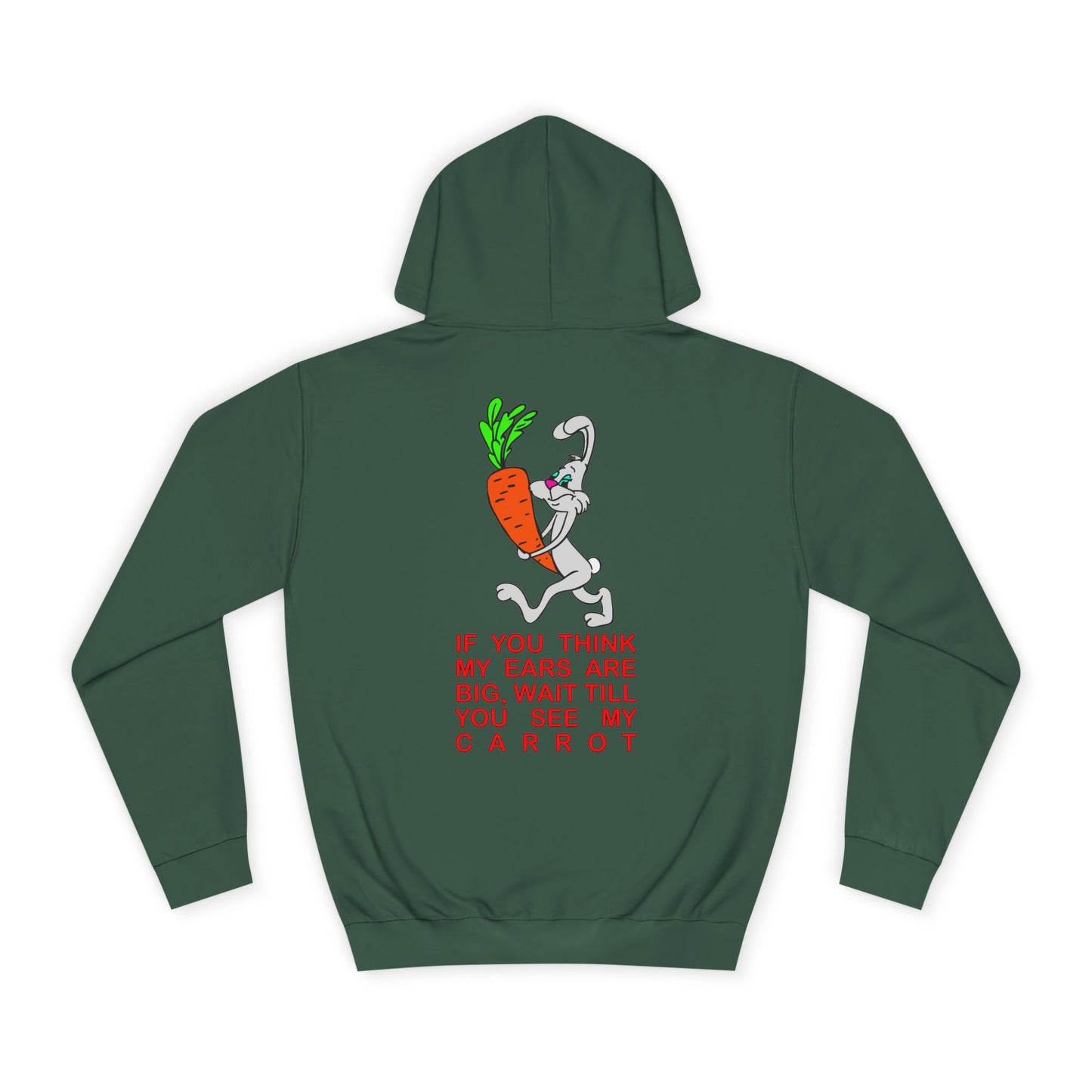 If you think my ears are big, Rad Moto Bunny, Unisex Hoodie - Biker Style Sweatshirt for Motorcycle Enthusiasts