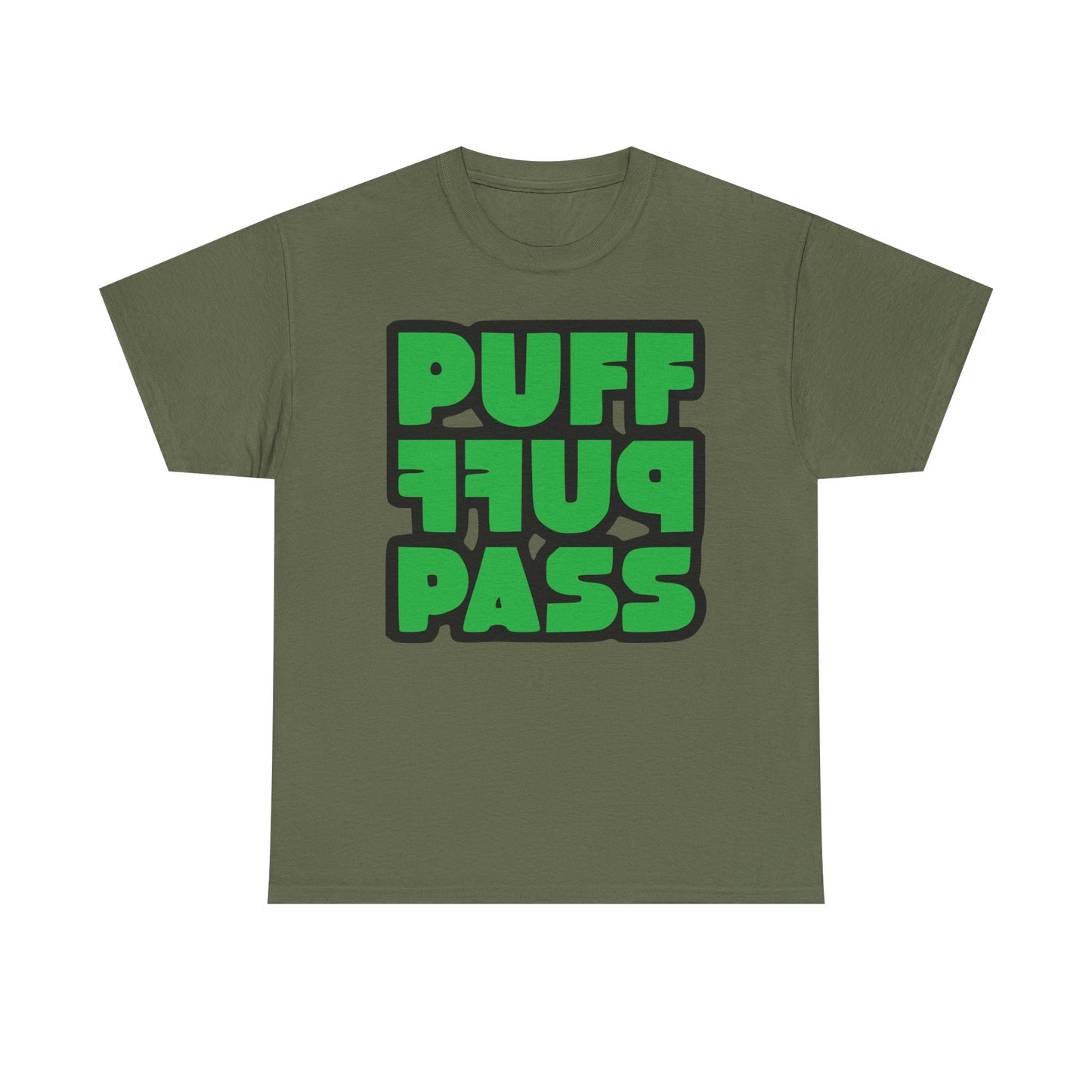 Puff Puff Pass Tee - Unisex Heavy Cotton T-Shirt