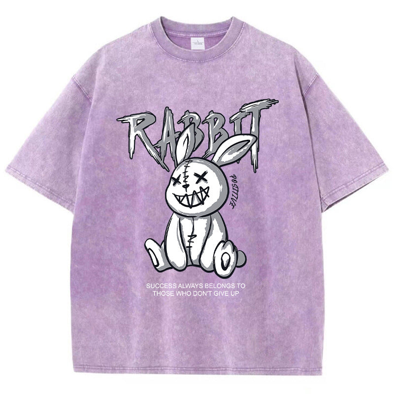 Cute Rabbit Print T-Shirt