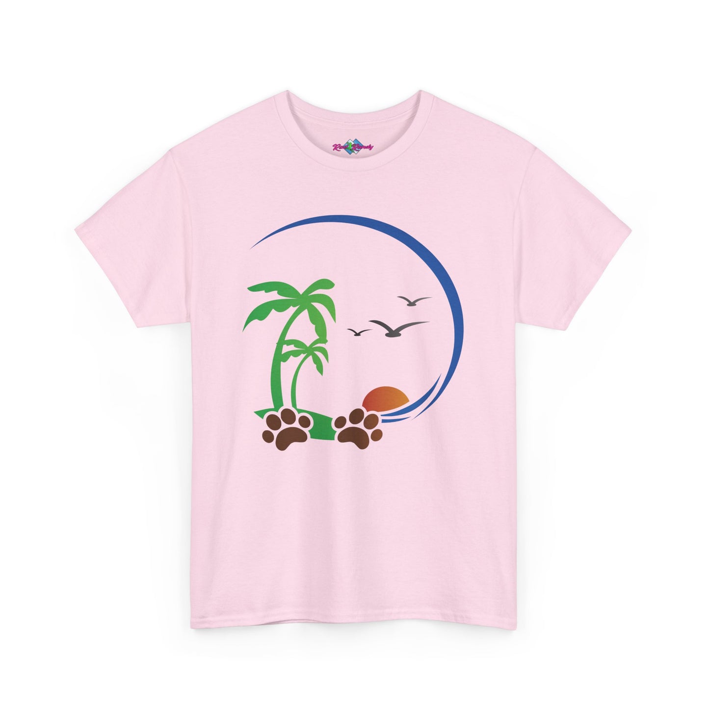 Tropical Paws. Heavy Cotton T-Shirt