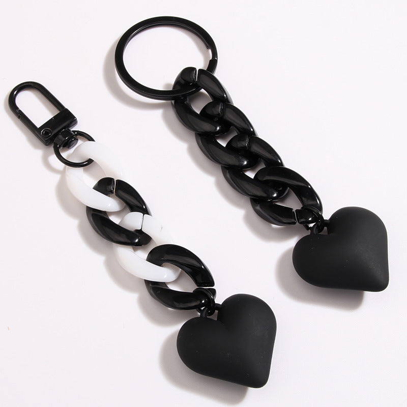 Black Heart Keychain
