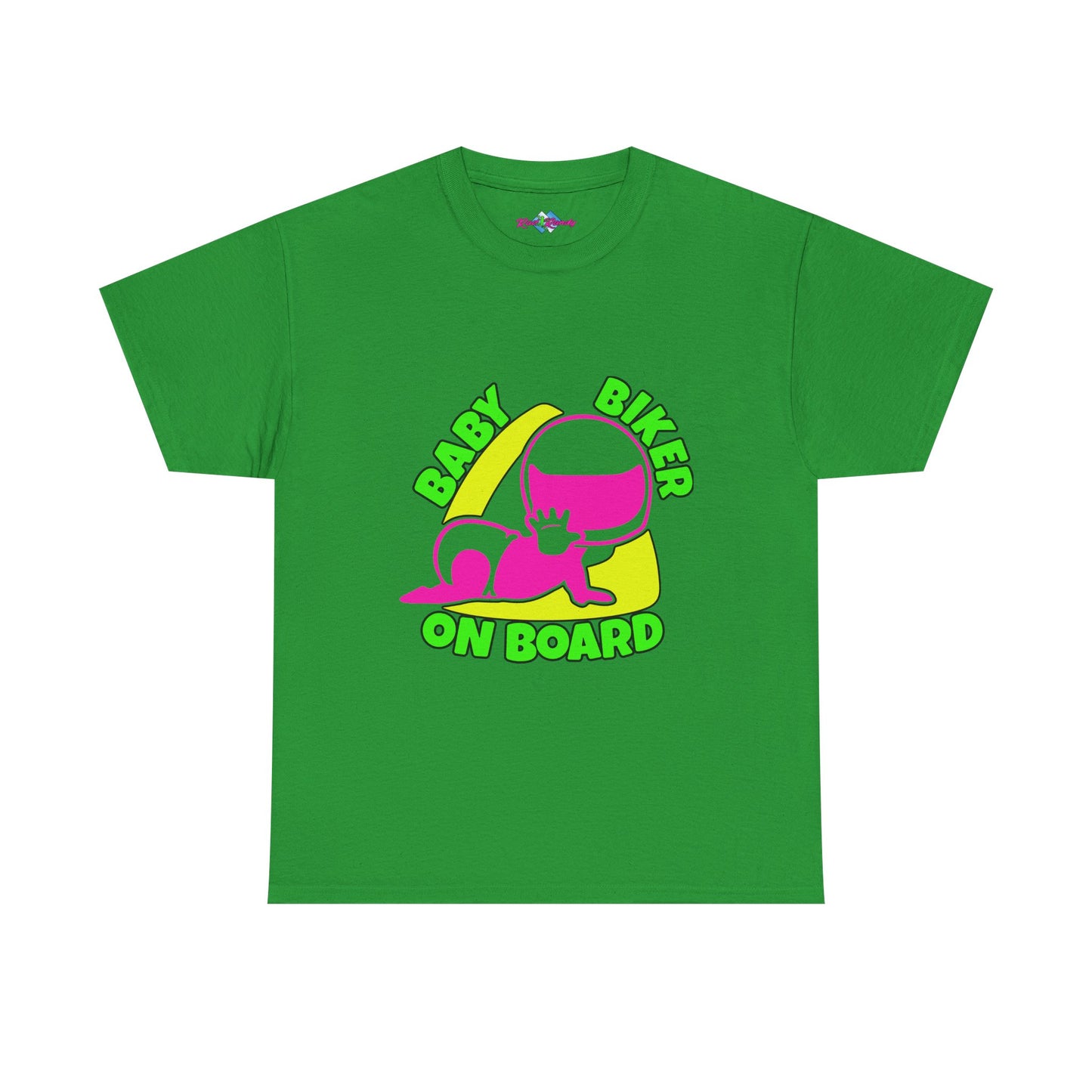 Baby Biker on Board. Girl. Heavy Cotton T-Shirt