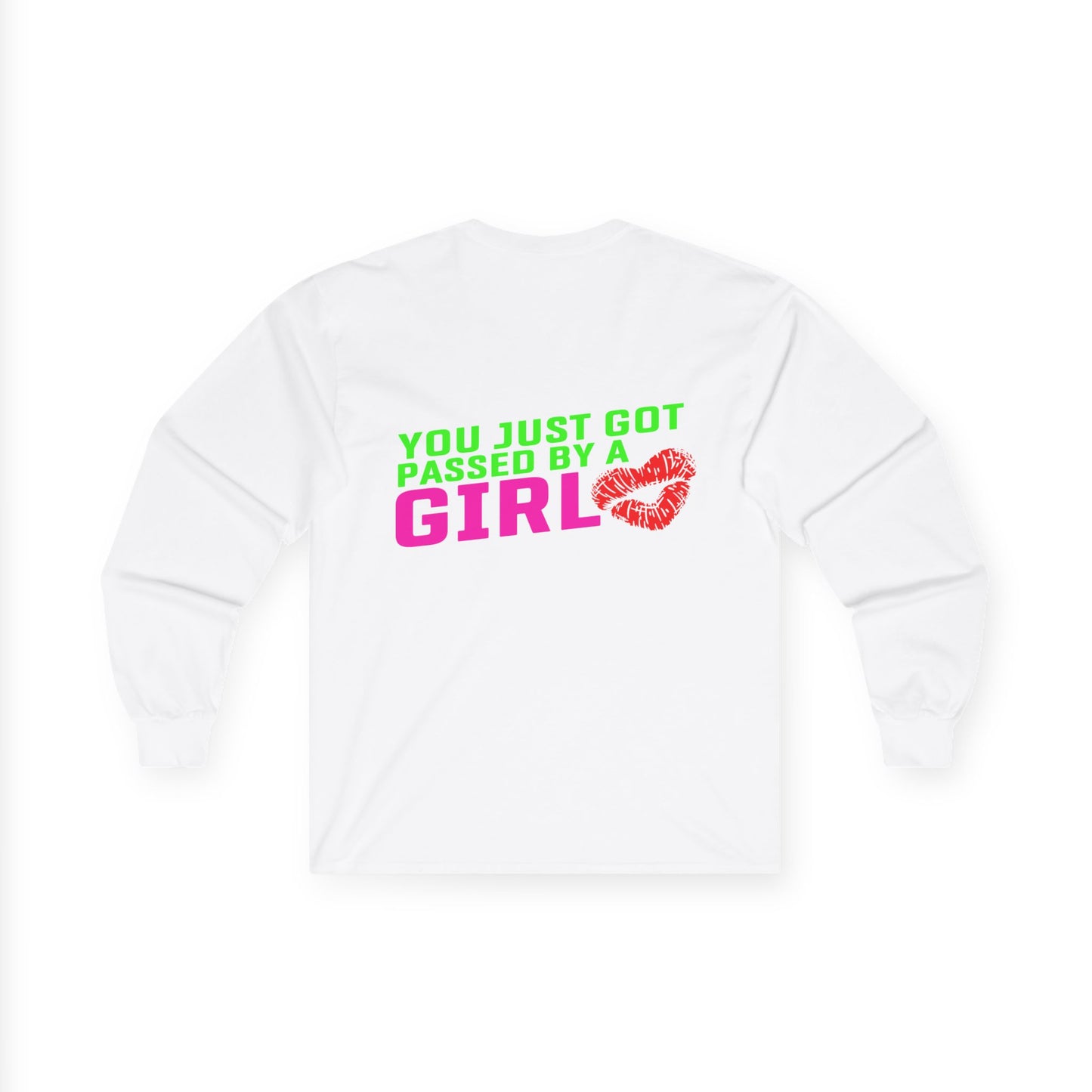 You just got passed by a Girl, Rad Moto Bunny, Unisex Long Sleeve Tee - Bold Graphic T-Shirt for Motorcycle Enthusiasts