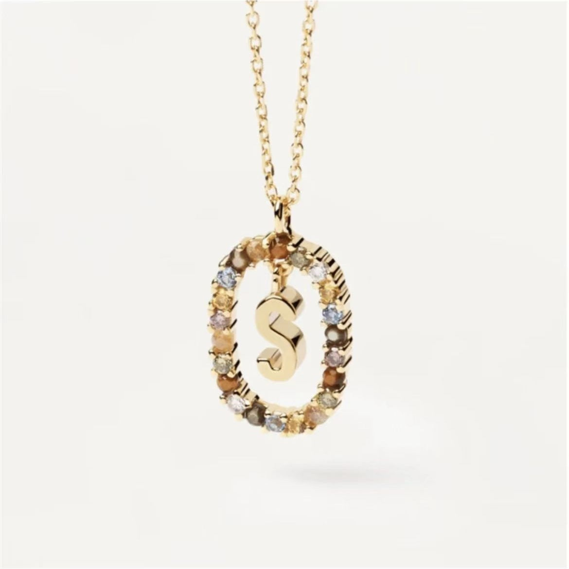Stylish Zircon Alphabet Clavicle Chain