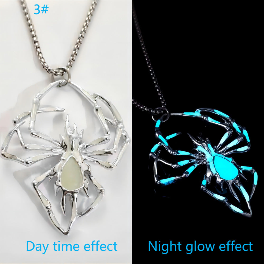 Halloween Luminous Spider Necklace