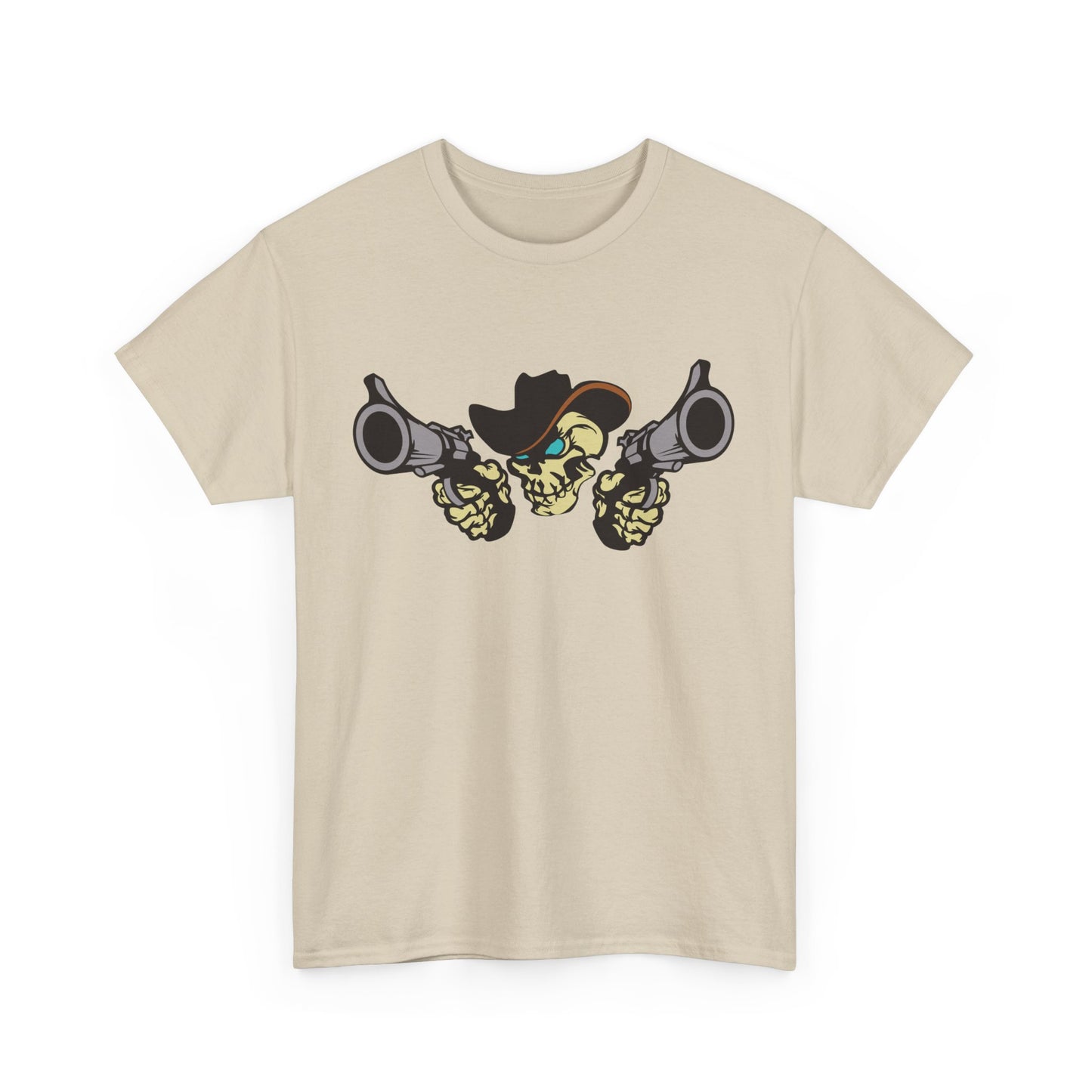 Cowboy Skull. Heavy Cotton T-Shirt