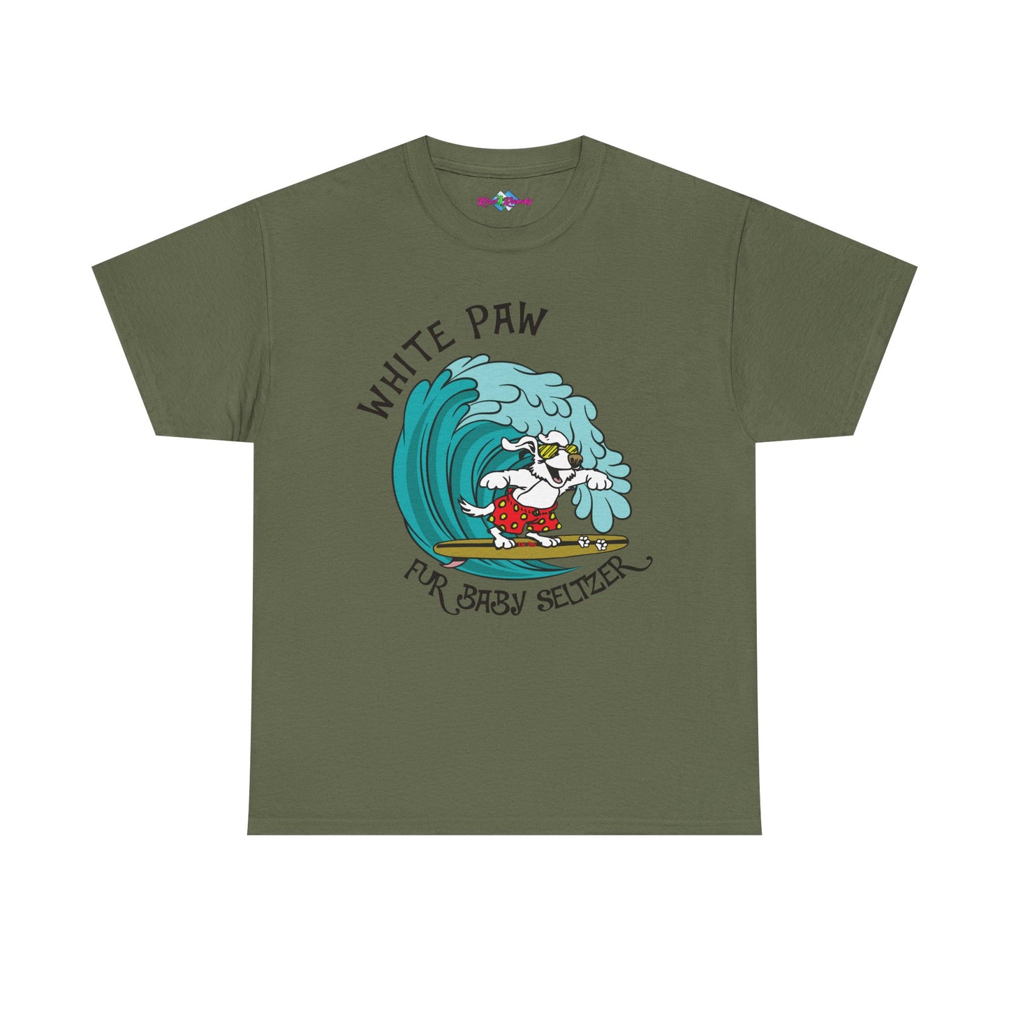 White Paw. Heavy Cotton T-Shirt