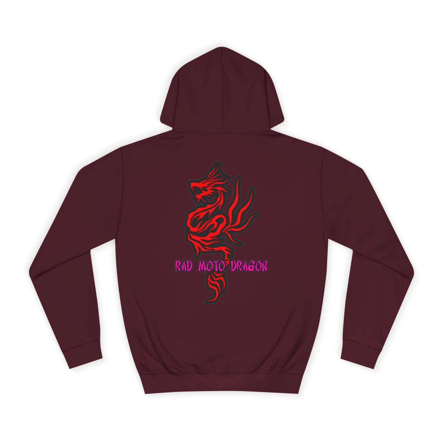 Rad Moto Dragon, Rad Moto Life, Unisex Hoodie - Biker Style Sweatshirt for Motorcycle Enthusiasts