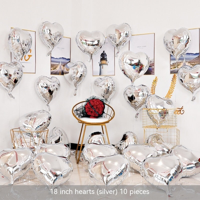 Heart-shaped Aluminum Balloon