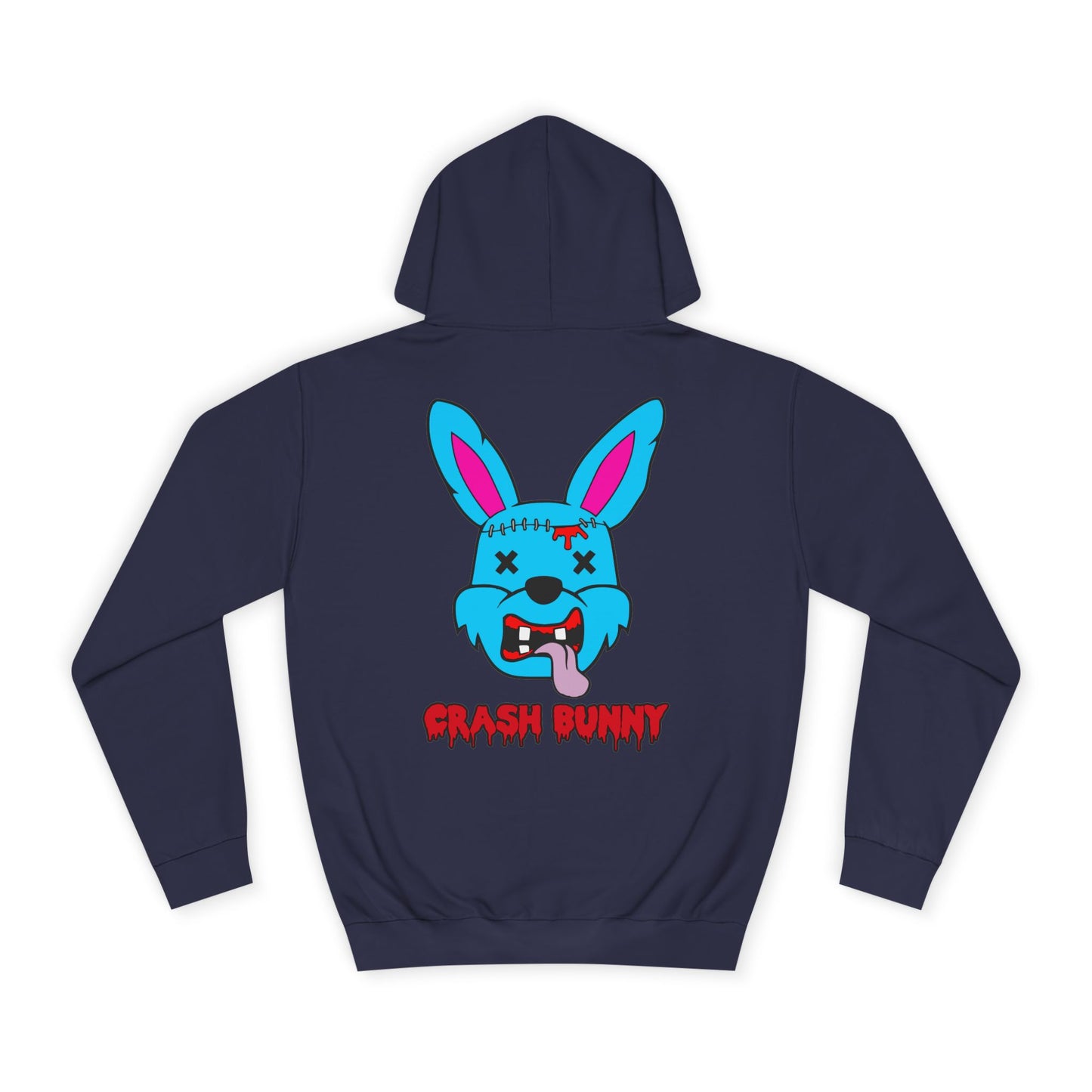 Crash Bunny, Rad Moto Bunny, Unisex Hoodie - Biker Style Sweatshirt for Motorcycle Enthusiasts