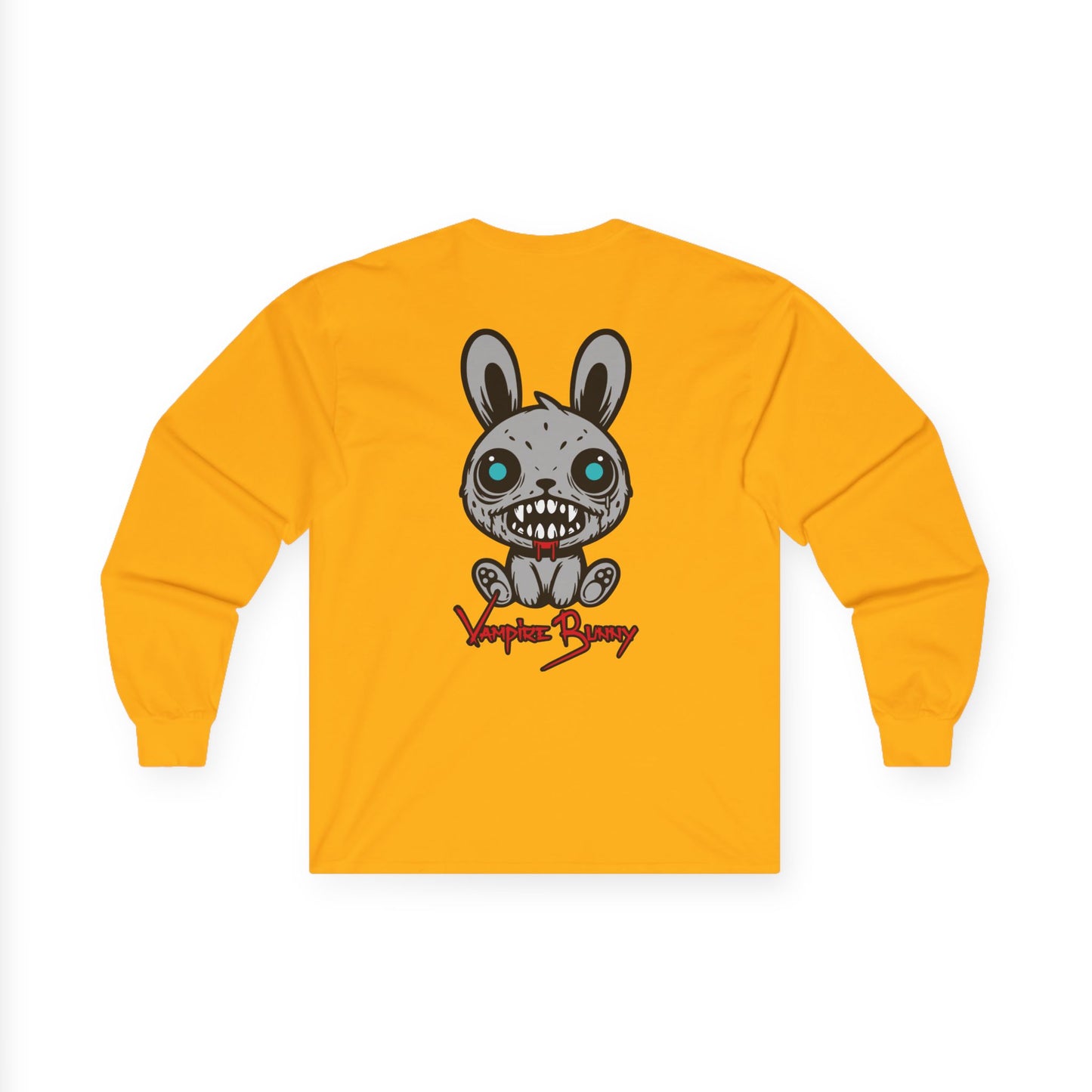 Vampire Bunny, Rad Moto Bunny, Unisex Long Sleeve Tee - Bold Graphic T-Shirt for Motorcycle Enthusiasts