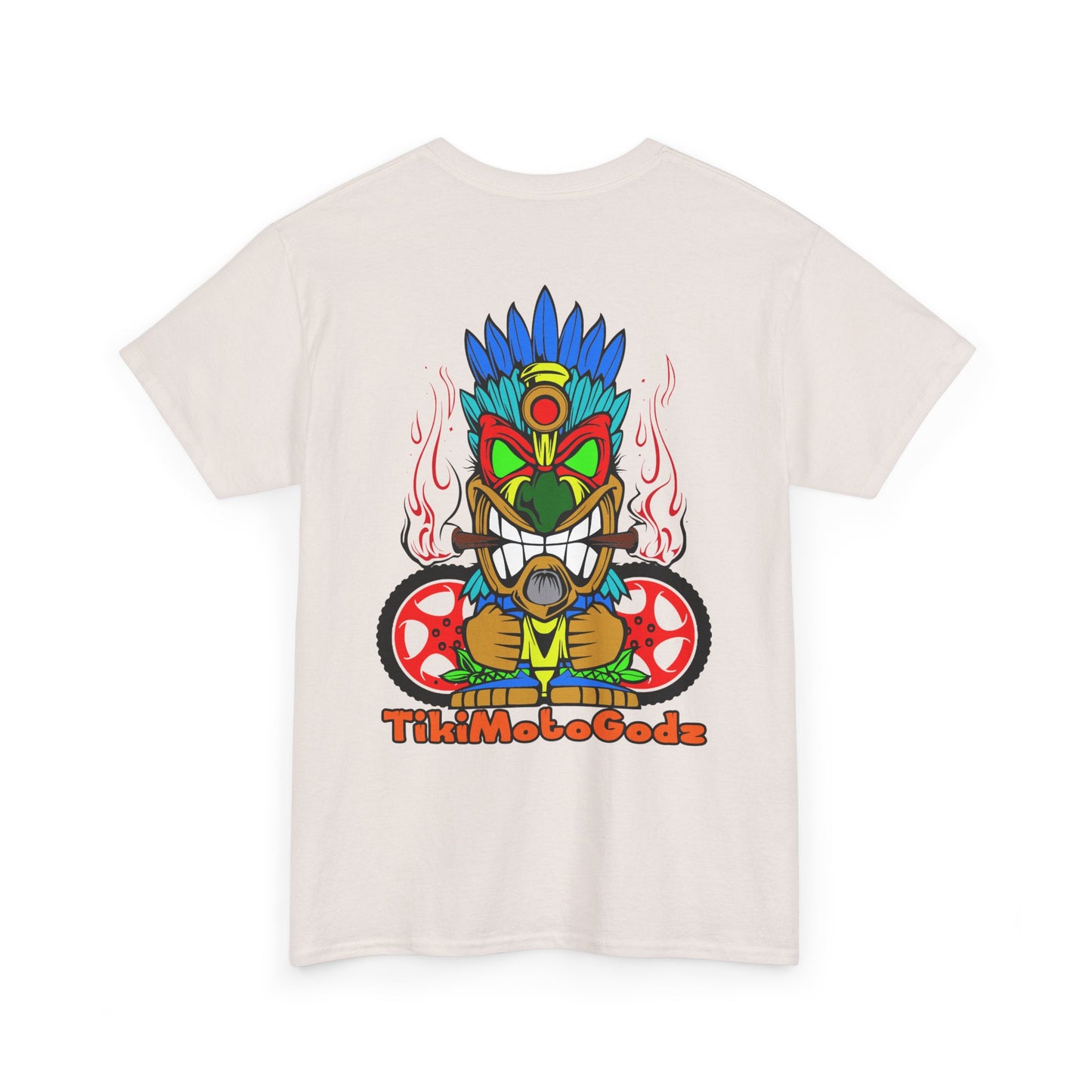 Tiki Moto Godz. Heavy Cotton T-Shirt