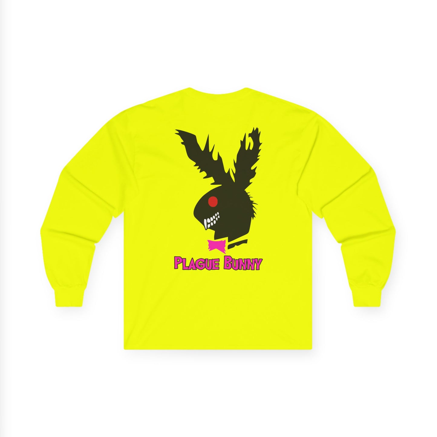 Plague Bunny, Rad Moto Bunny, Unisex Long Sleeve Tee - Bold Graphic T-Shirt for Motorcycle Enthusiasts