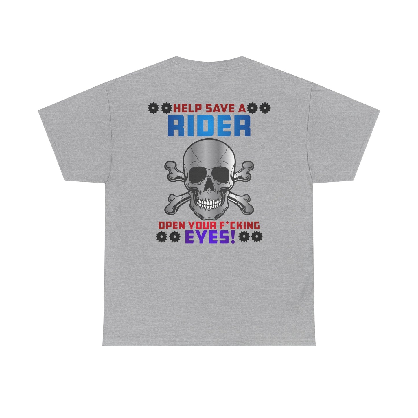 Help Save a Rider, Rad Moto Life, Heavy Cotton T-Shirt