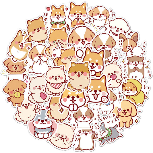 50 Cute Dog Graffiti Stickers