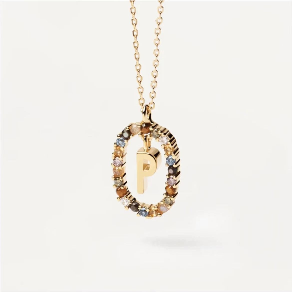 Stylish Zircon Alphabet Clavicle Chain