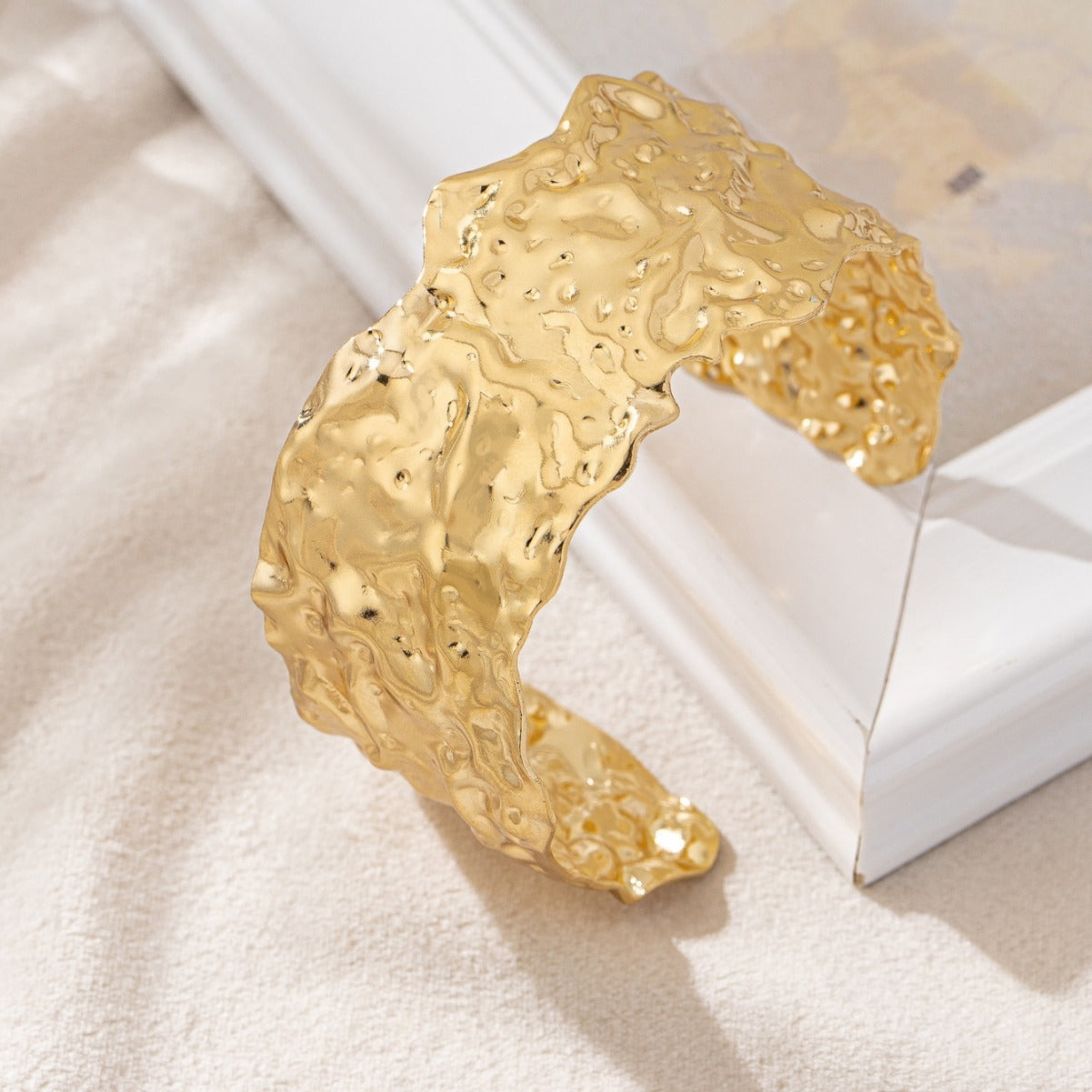 18K Gold Plated Brass Open-ended Bracelet