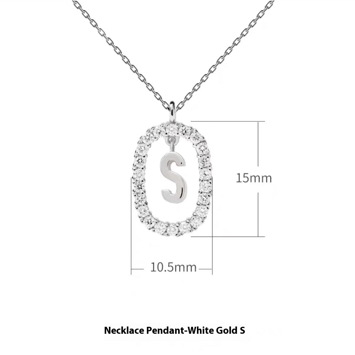 Stylish Zircon Alphabet Clavicle Chain
