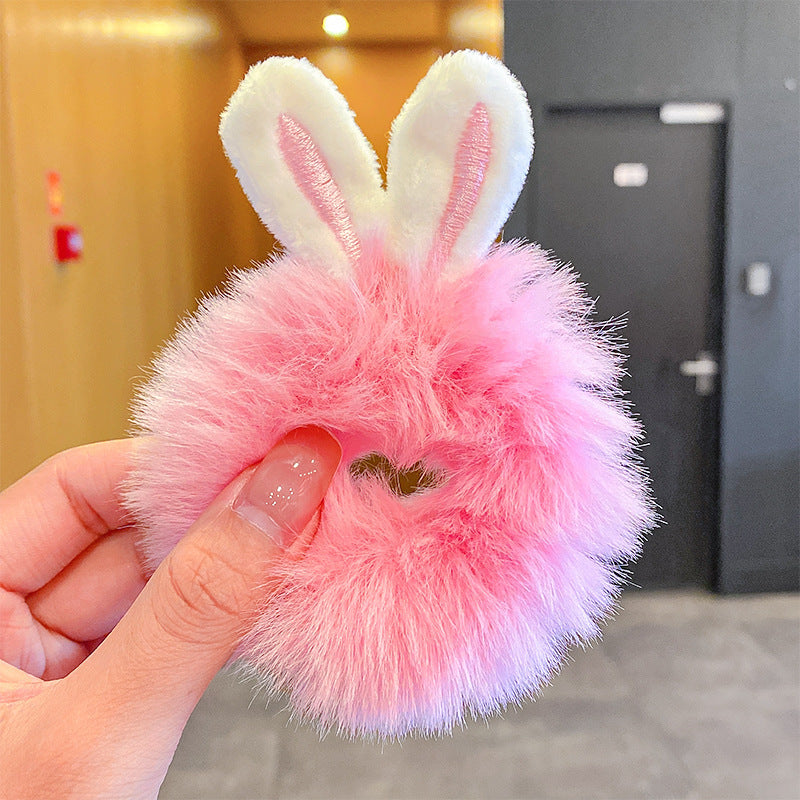 Plush Bunny Ear Hair Tie