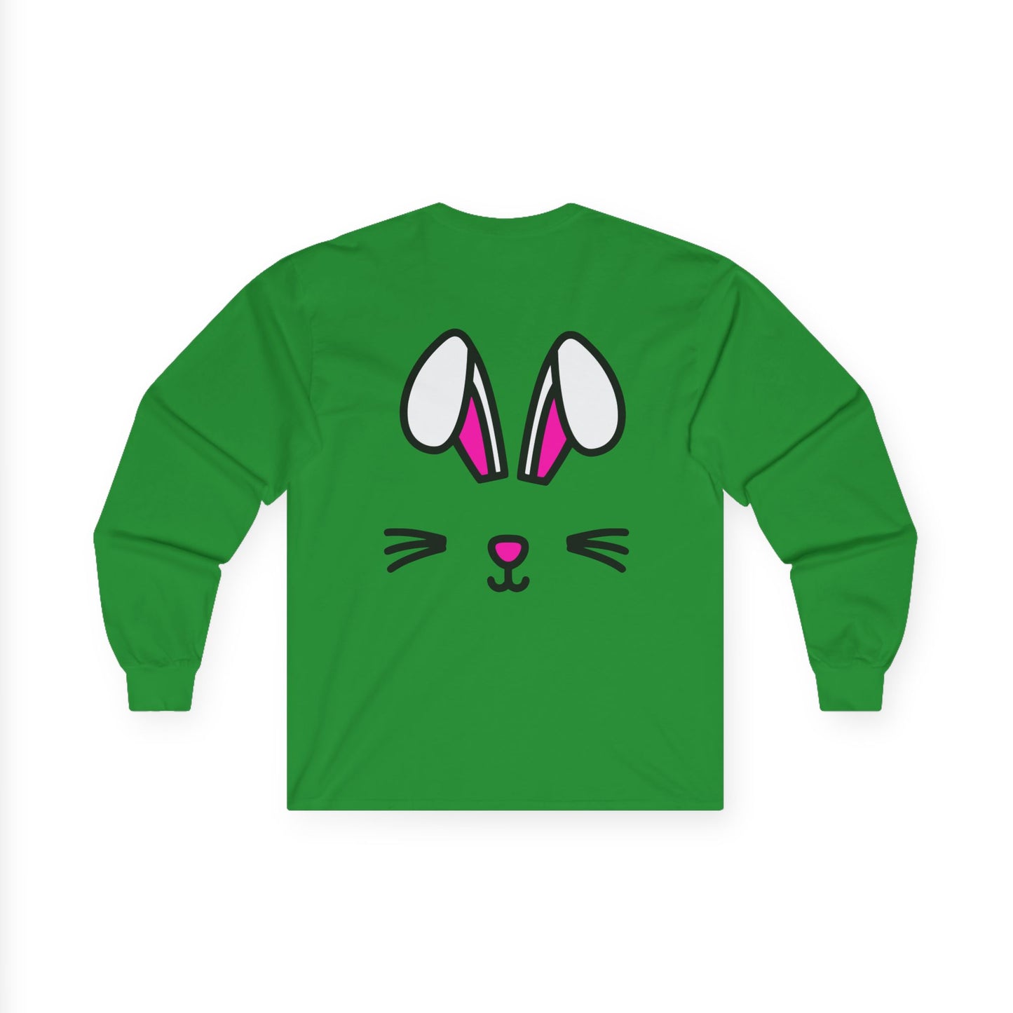 Bunny Face, Rad Moto Bunny, Unisex Long Sleeve Tee - Bold Graphic T-Shirt for Motorcycle Enthusiasts