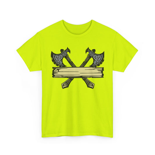 Viking Axes, Sign. Heavy Cotton T-Shirt