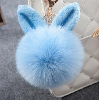 Fur Bunny Keychain