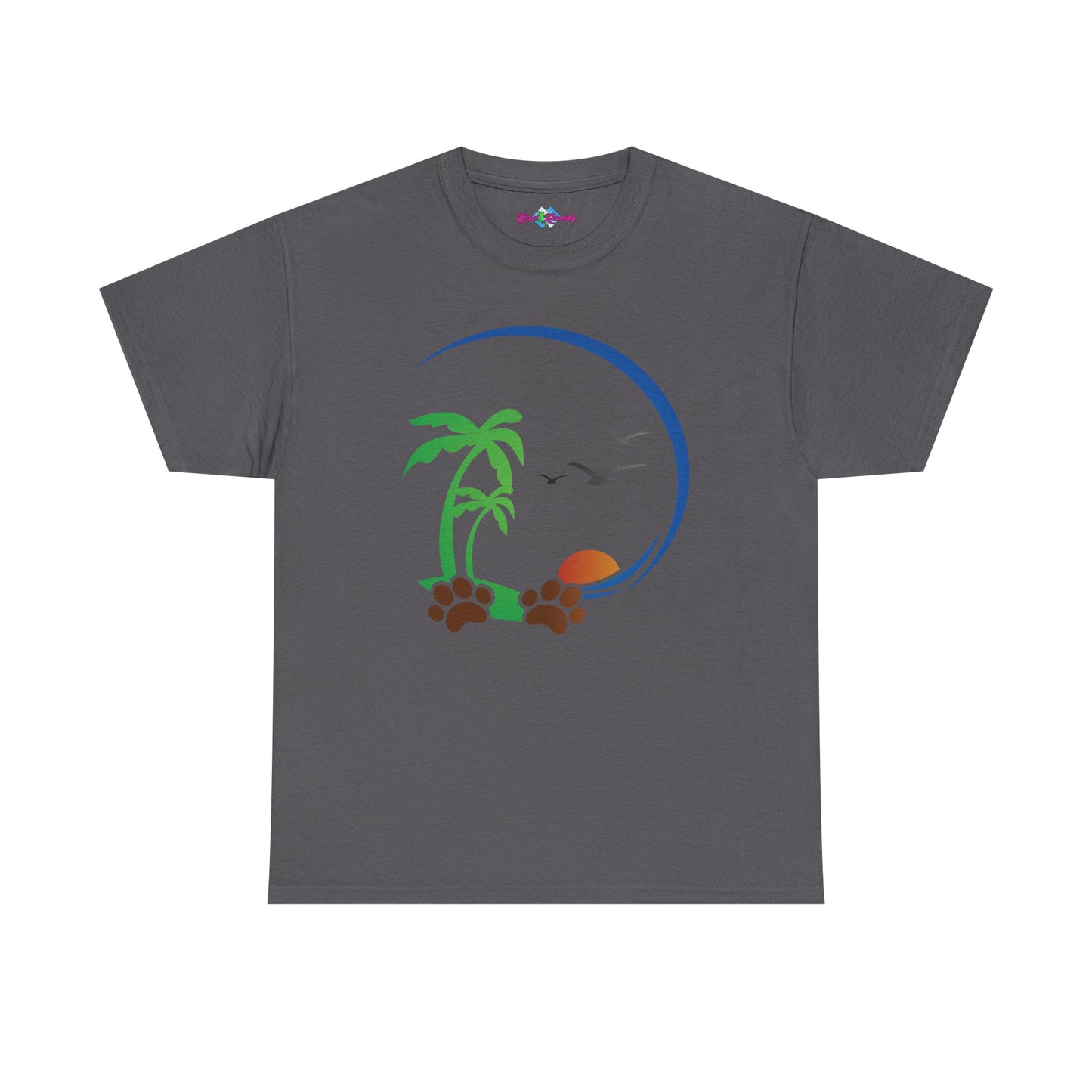 Tropical Paws. Heavy Cotton T-Shirt