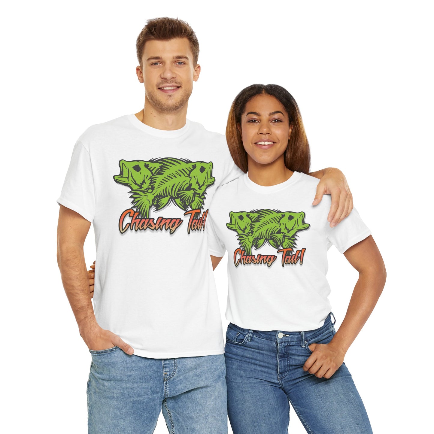 Chasing Tail. Heavy Cotton T-Shirt