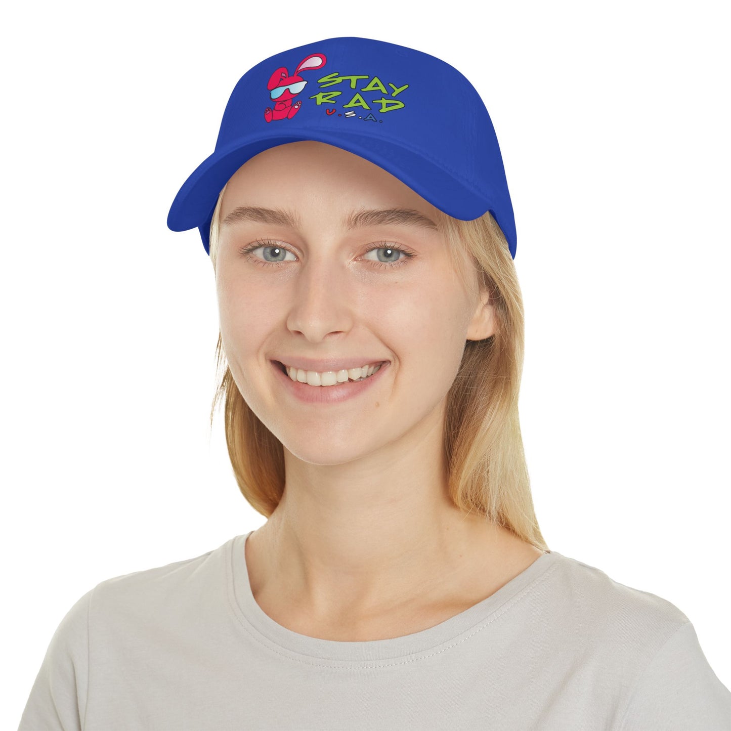 Cool Bunny Stay Rad Baseball Cap.