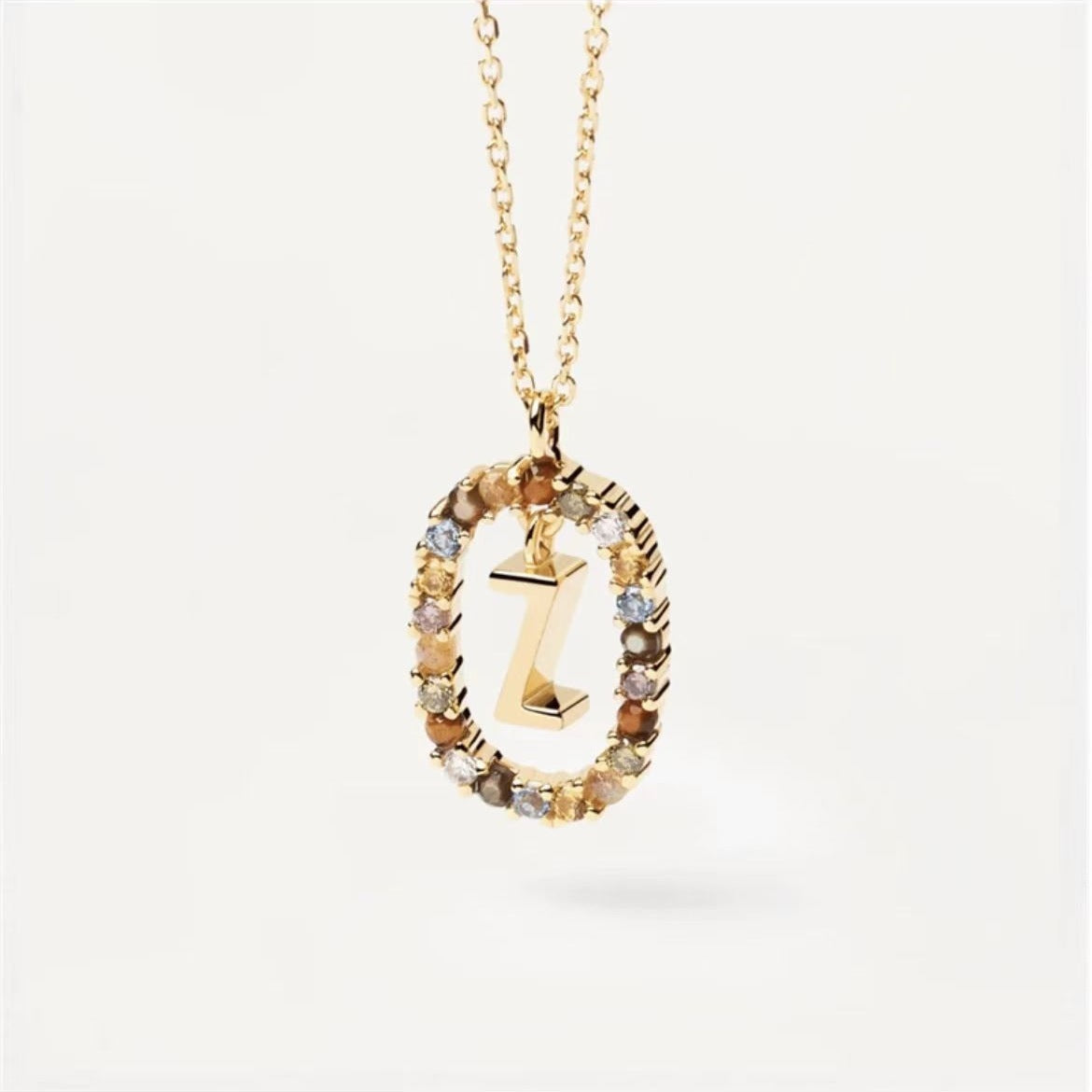 Stylish Zircon Alphabet Clavicle Chain