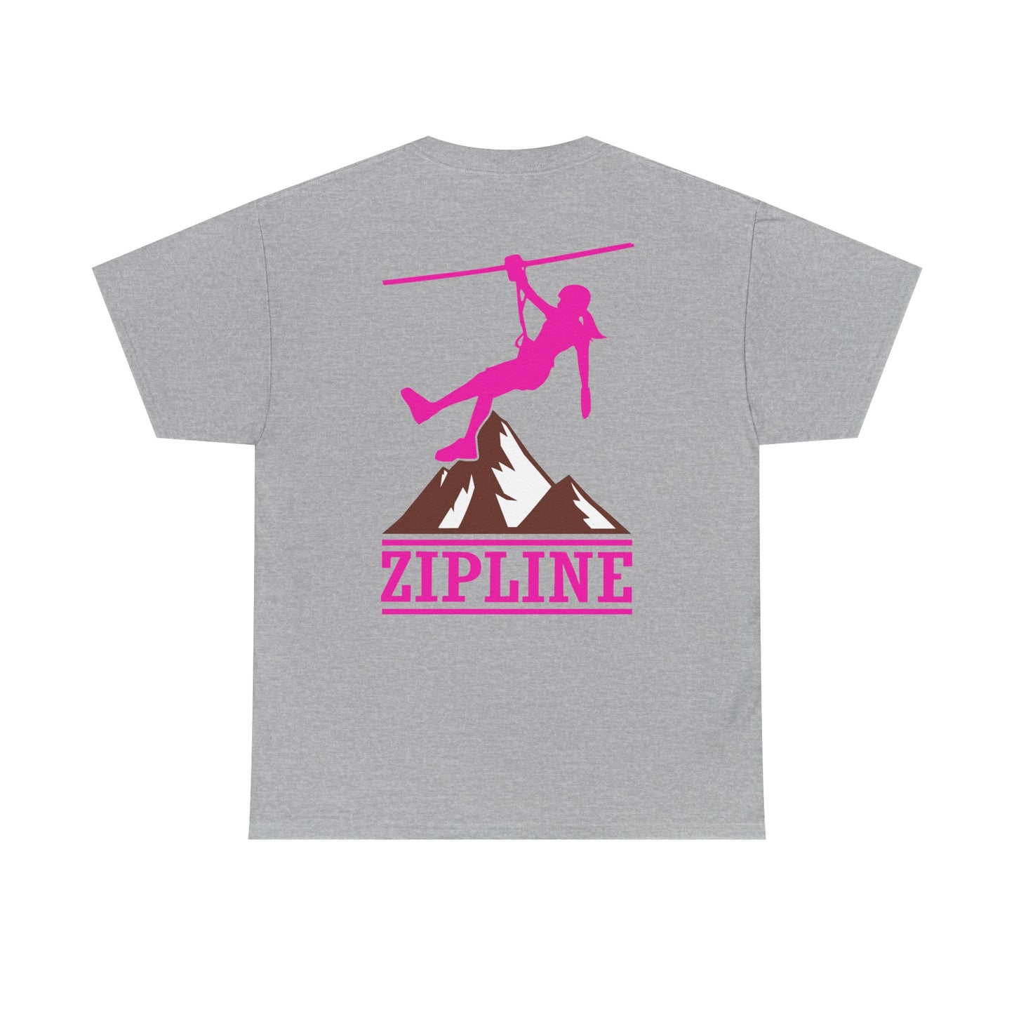 Zipline Girl. Heavy Cotton T-Shirt