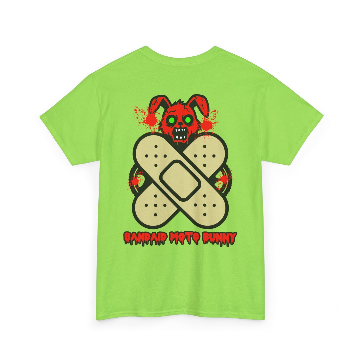 Bandaid Moto Bunny, Rad Moto Bunny, Heavy Cotton T-Shirt