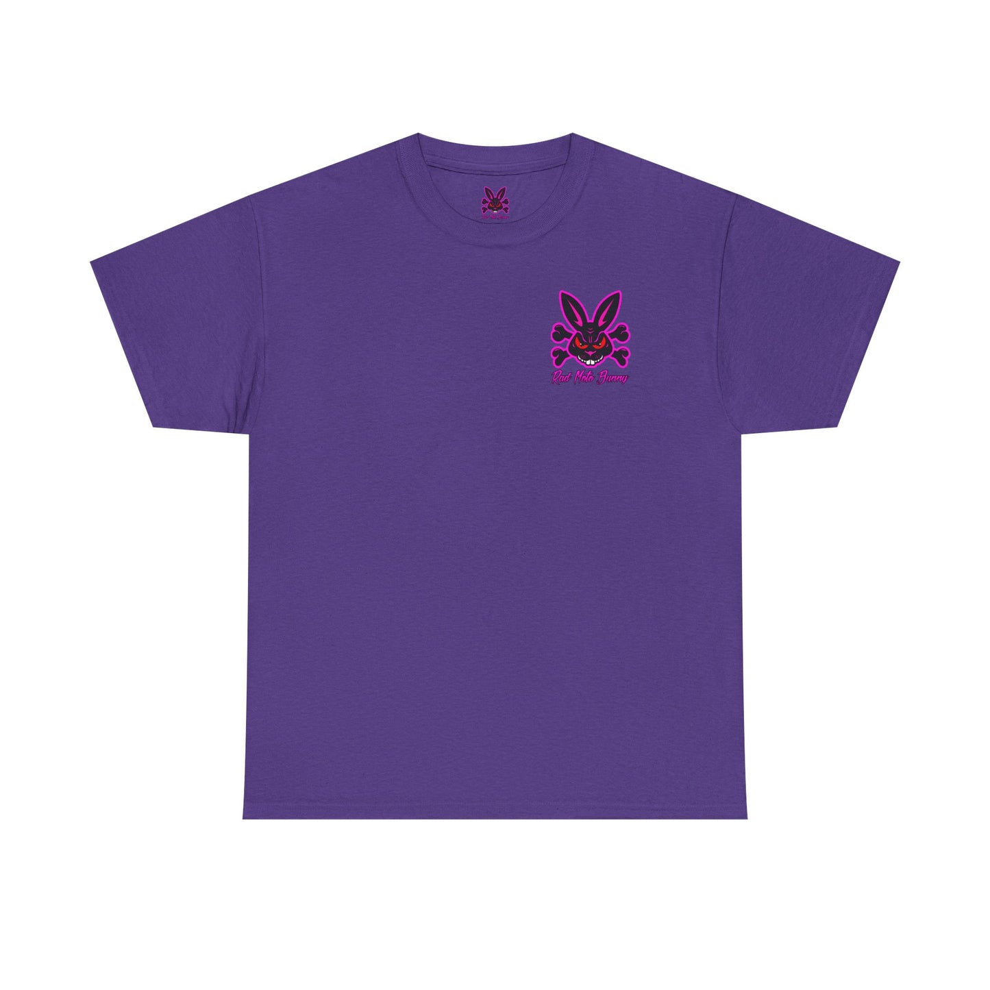 Skeleton Rider, Rad Moto Bunny, Heavy Cotton T-Shirt