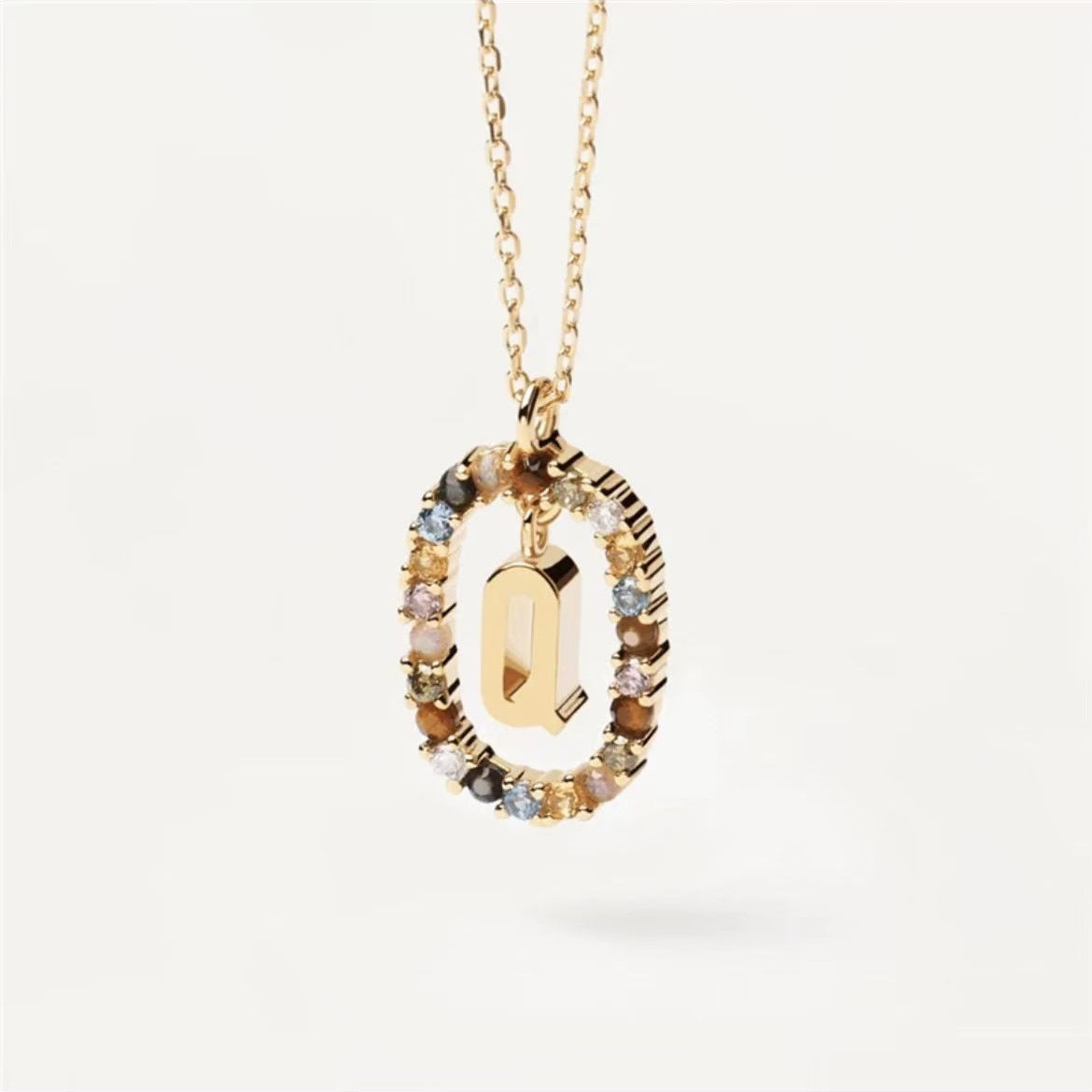 Stylish Zircon Alphabet Clavicle Chain