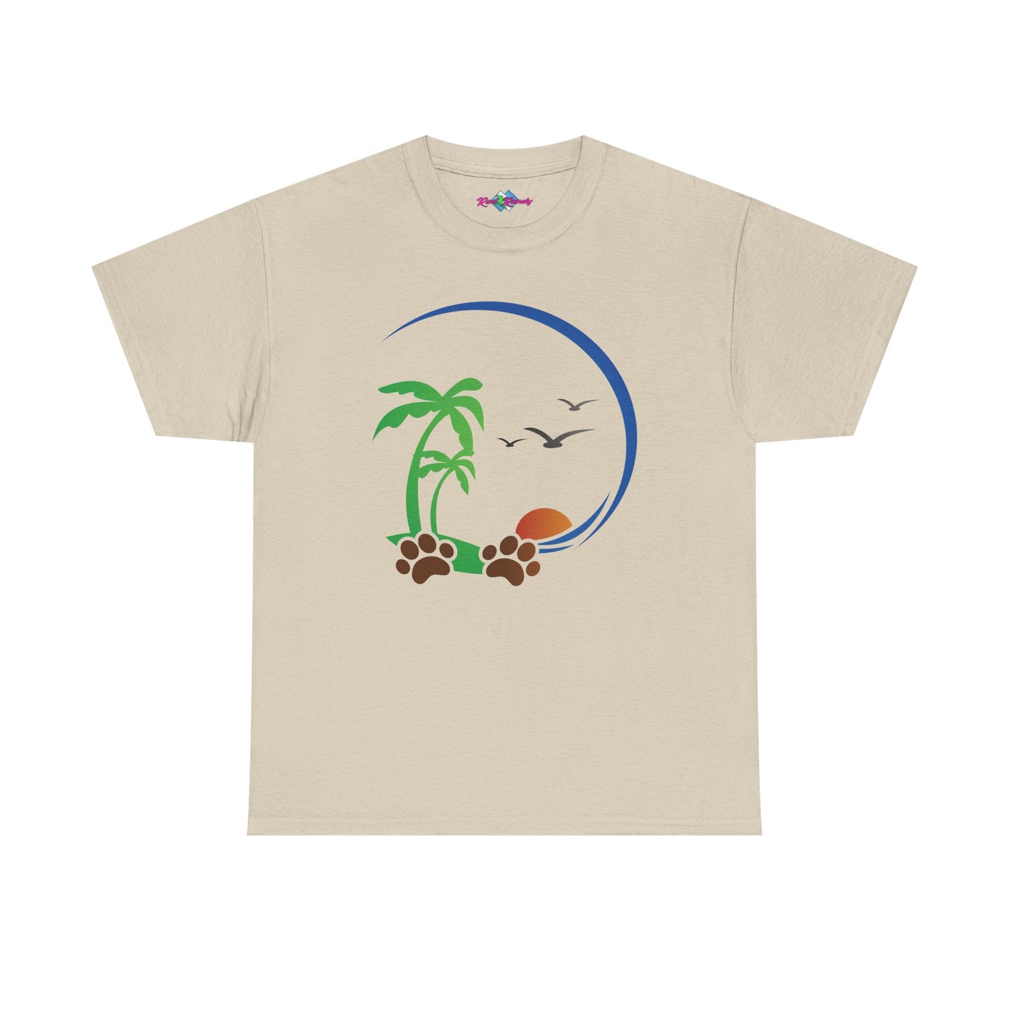 Tropical Paws. Heavy Cotton T-Shirt