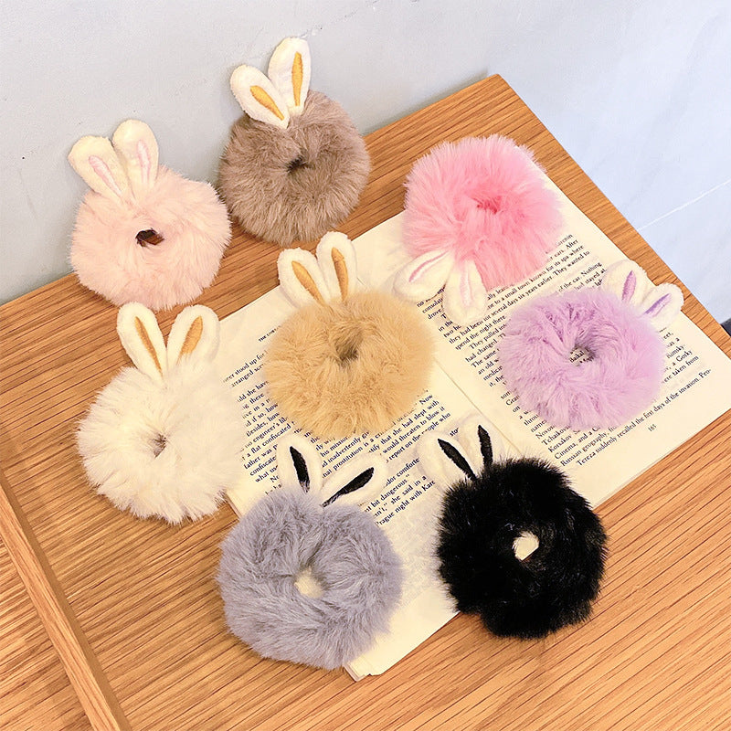 Plush Bunny Ear Hair Tie