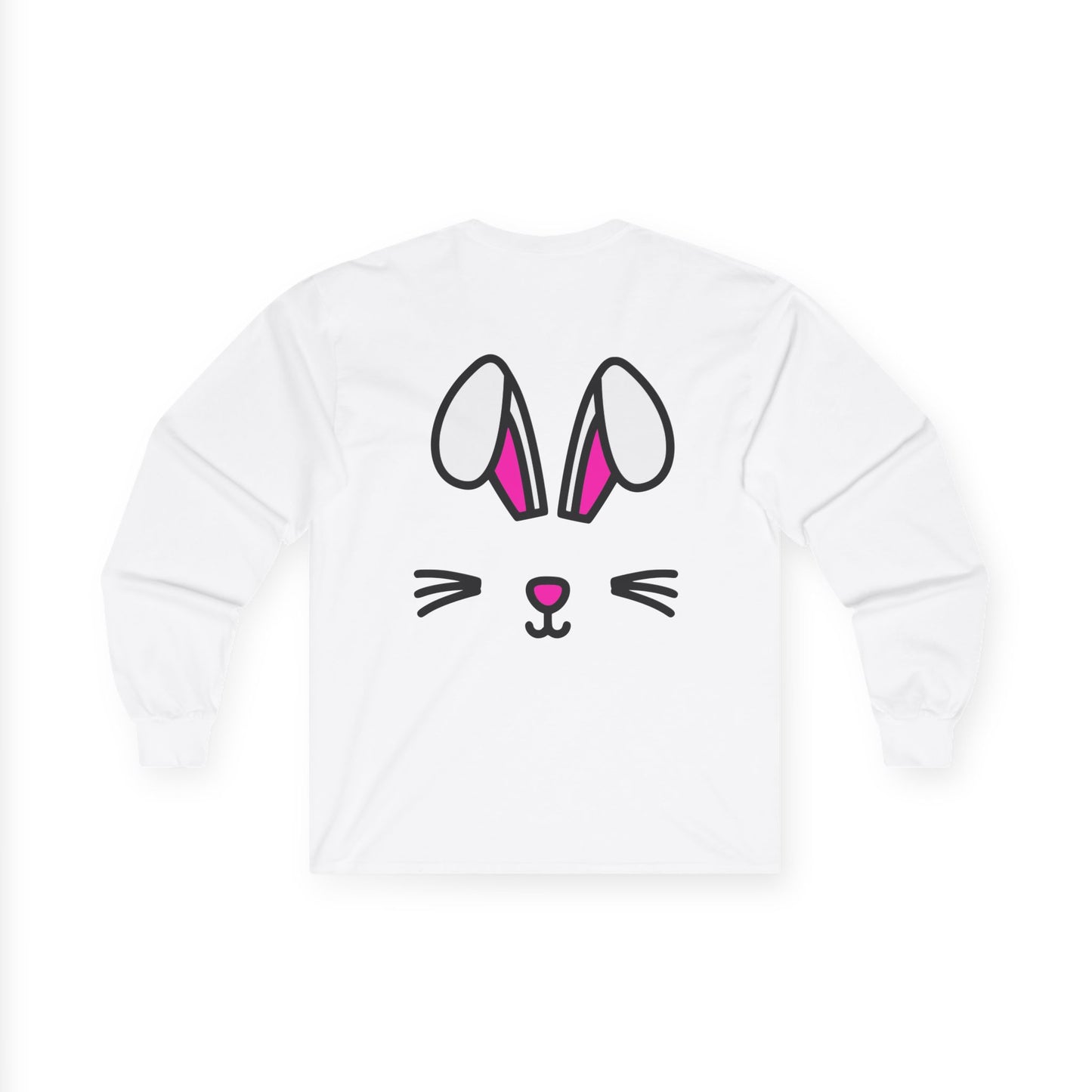 Bunny Face, Rad Moto Bunny, Unisex Long Sleeve Tee - Bold Graphic T-Shirt for Motorcycle Enthusiasts