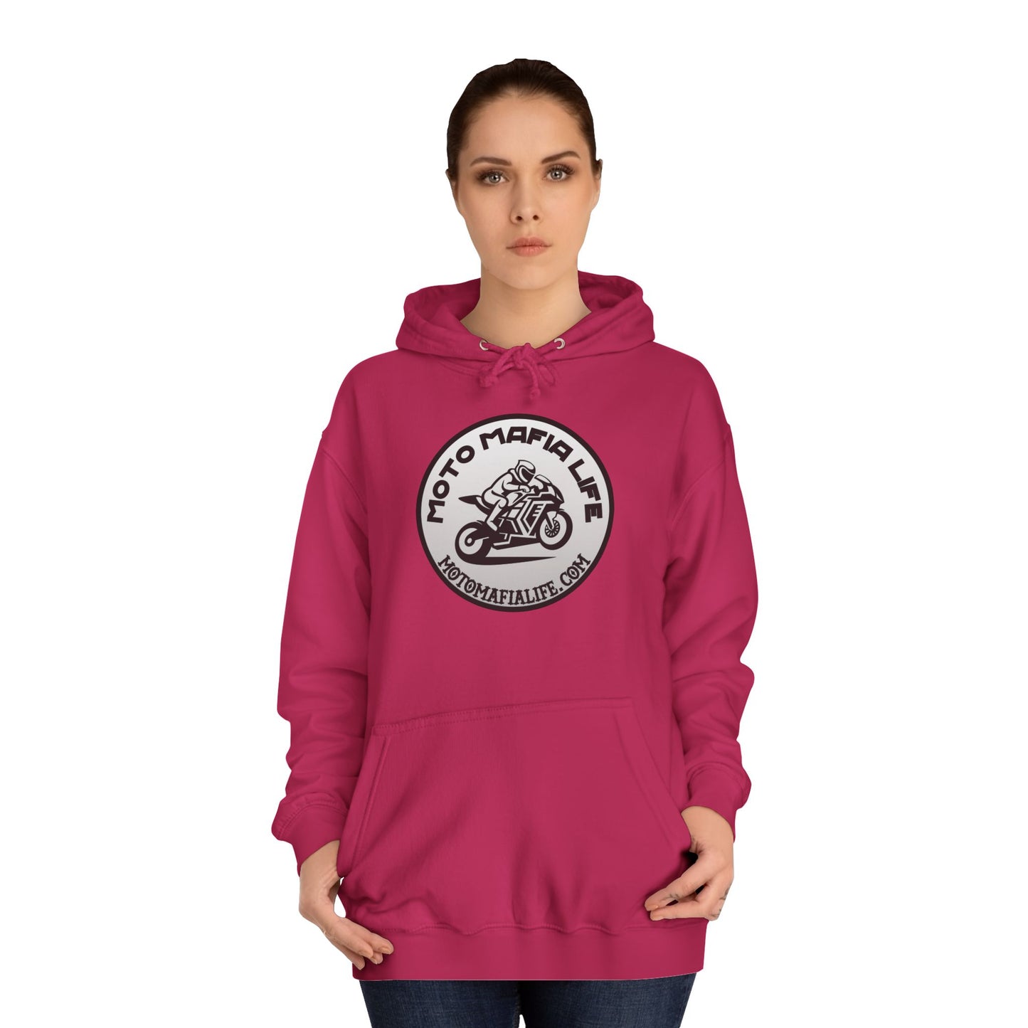 I'M Just a Girl, Moto Mafia Life Unisex Hoodie - Biker Style Sweatshirt for Motorcycle Enthusiasts