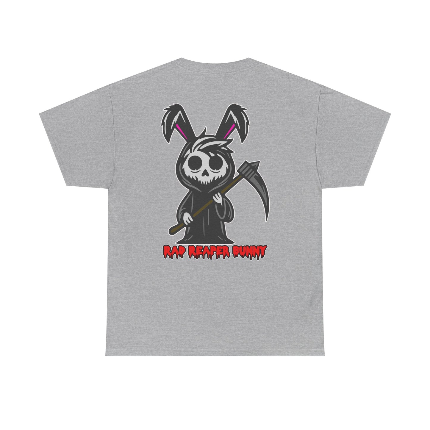 Rad Reaper Bunny, Rad Moto Bunny, Heavy Cotton T-Shirt